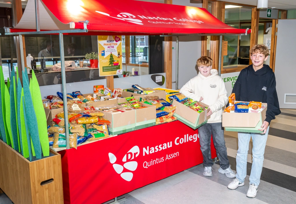 NassauVincent ondersteunt kerstpakkettenactie Assen met succesvolle inzameling